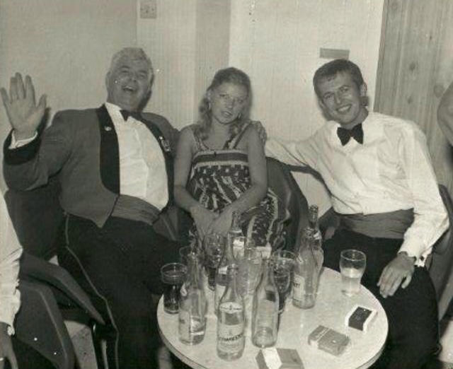 Sean and Rosina Farrelly with 41 Commando RSM Maurice Ruff Malta 1976