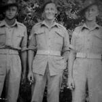 Sgt John Huntington 3 Troop No 1 Cdo (left) and two comrades India