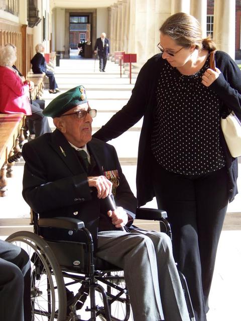 Dougie Roderick, No.3 Cdo, with granddaughter, Tarnia Townshend