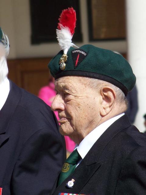 George Parsons, No 2 Cdo. on parade