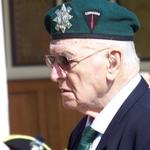 Jim Petrie, No 6 Cdo., on parade