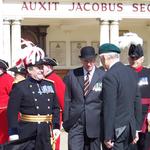 The Reviewing Officer inspects the Commando Veterans