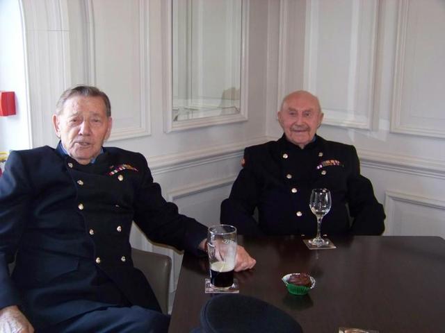 In-Pensioners Fred Walker & Roy Cadman, both No.3 Commando