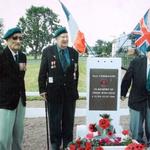 Roy Suzuki, Harold Nethersole (centre), and Harry Ritter (right), 2004, Normandy