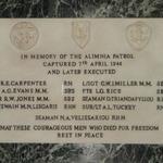 Alimnia Patrol Memorial at St Pauls Church, Athens.