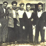 David Fox, RN Beach Commando 'O' (centre) and others