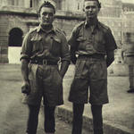 David Fox, RN Beach Commando 'O' (on the right) and another