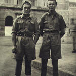 David Fox, RN Beach Commando 'O' (on the right) and another
