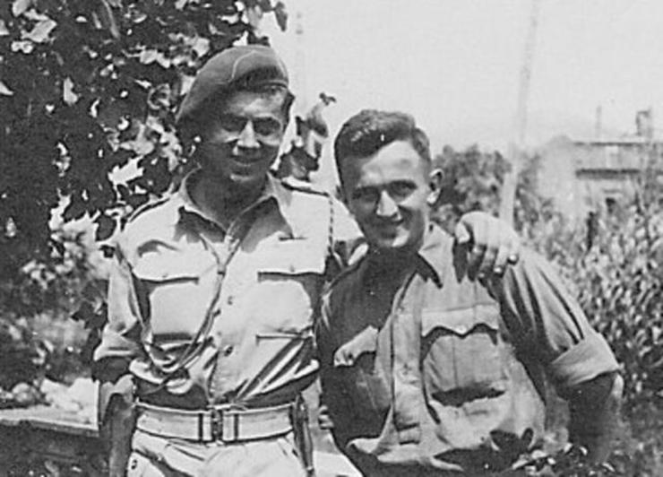 LCpl. Fred Hausman, DCM, and Dvr. Theodor Bondy,BEM, No.2 Commandos