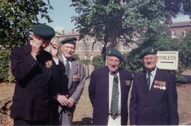 Group of Veterans including Major John 'Chips' Heron, MC, No.5 Commando