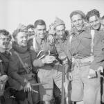 Roy Halfpenny, Harry Pitman, and No.1 Cdo. comrades