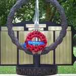 Wreath laid by Edward Redmond, No.5 Commando