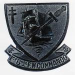 Die struck Bronze Badge worn by French Marine volunteers with No4 Commando