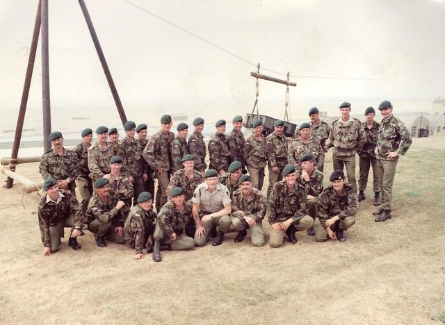 131 Indep Cdo Sqn RE(V) aerial ropeway construction at Weymouth 1989