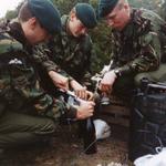 Members of 131 Indep Cdo Sqn RE during the Swiss Raid Commando1992