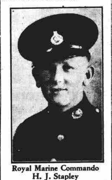 Marine Hugh John Stapley, 45RM Commando kia 20/8/1944 France