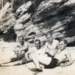 Gordon Webb, Len Coulson, David Style, and Alistair Thorburn, at Falmouth 1943