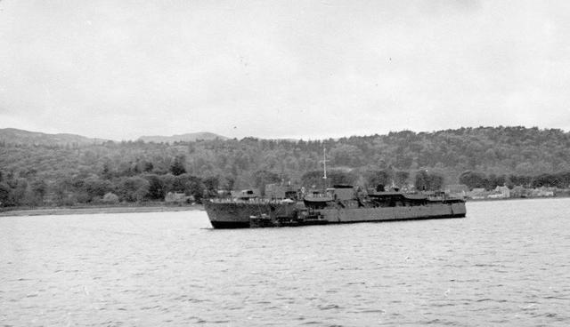 HMS Queen Emma off Inverary