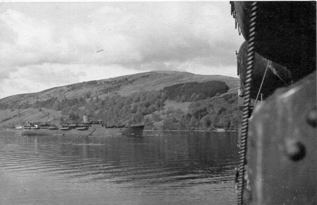 HMS Scotsman off Inveraray.