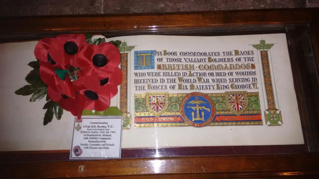 Remembrance service by the memorial in the cloisters at Westminster Abbey (4)