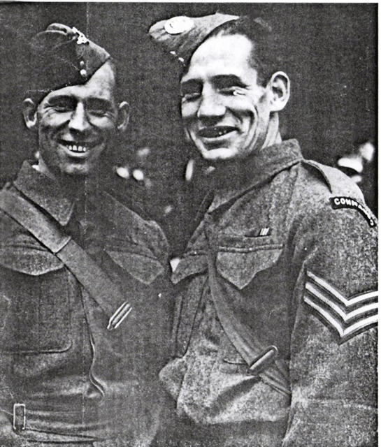 No.3 Commando L/Sgts. Ernest White DCM and Roy Herbert DCM, MM,