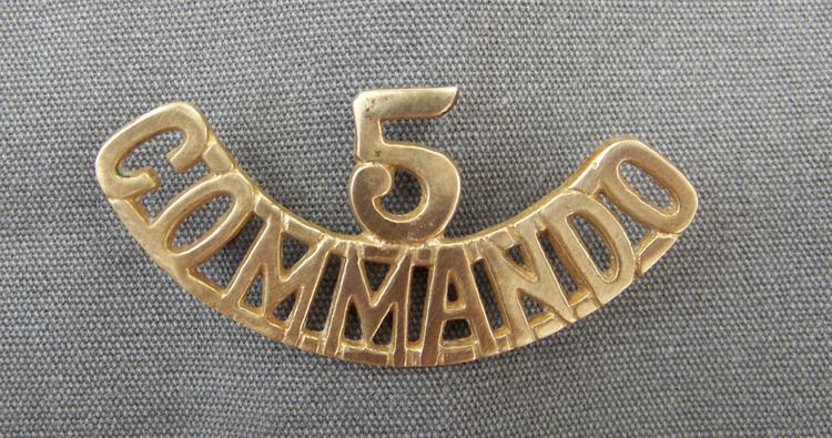 No5 Cdo Brass Shoulder Title