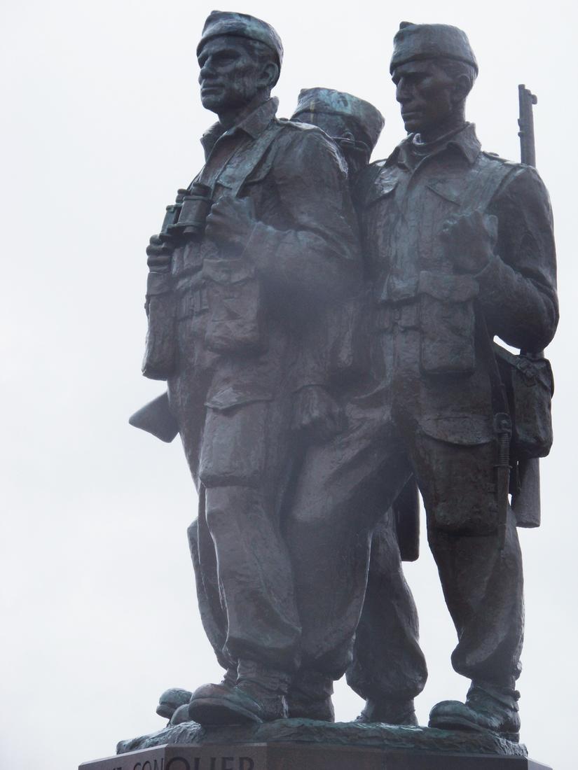 Despite driving rain The Commandos remain resolute