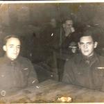 Alf Sawyer on the right served with No.2 Commando