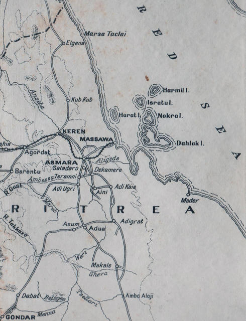 Map of keren and Amba Alagi