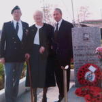 Fred Carrington 43 Cdo (on the left) with Tom Hunters sister at Argenta Gap Cemetery