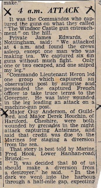 Newspaper clipping 1942