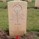 Marine Albert Edward Streams A.M., 41RM Commando, Syracuse War Cemetery.