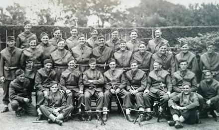 Lieutenant Colonel E.R Bridges, commanding the Royal Marine