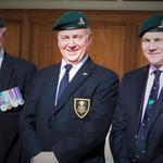 Paddy Barrett, Ernie Brown and another 289 Commando RA Veteran.