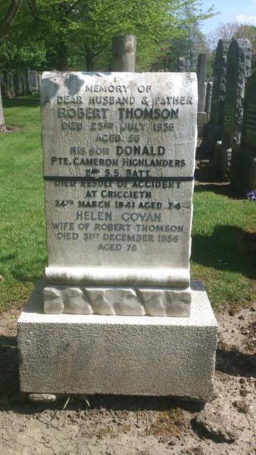 Private Donald Thomson