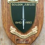 Commando Association Golden Jubilee Shield 1990 with No.5 Commando plaque