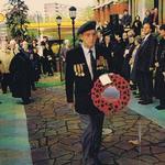 Charles Robson with No.5 Commando wreath