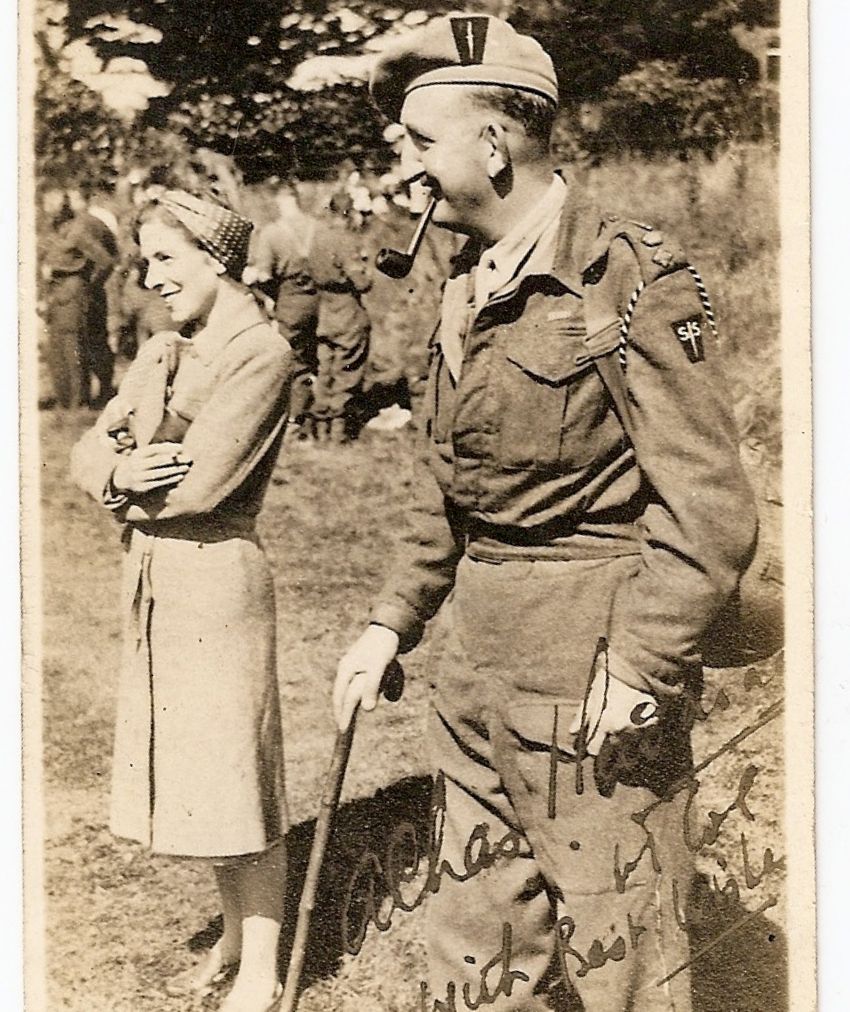 Lt. Col. Charles Newman  VC (OC No.2 Commando) with his wife