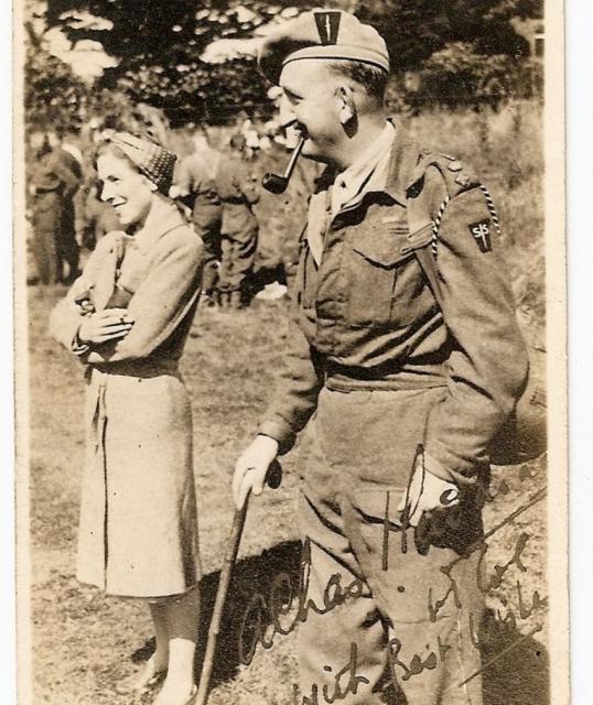 Lt.Col. Charles Newman  VC with his wife