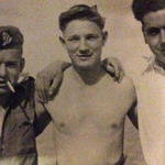 Kenneth Millward (centre) and two others