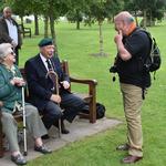 Keith 'Pony' Moore and Mrs Moore with Nick Collins