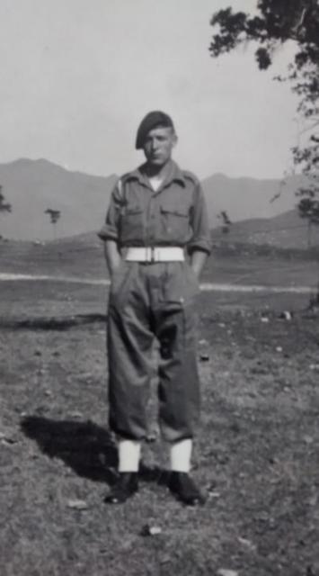 Richard Vallance Green, 42 Commando RM,  X Troop. 1946, Fanling Hong Kong.