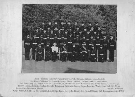 Squad passing out parade, 3 Nov. 1955