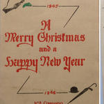 1945/6 No 4 Cdo Xmas & New Year Card