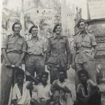 Mne Eddie Adams (1st left) and unknown from 44RM Cdo