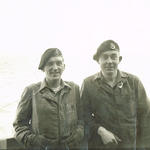 Unknown and Mne Gerald Bunting (right), 40 Cdo RM