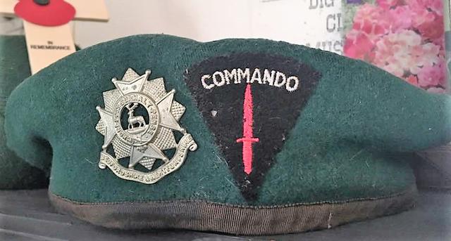 The Green Beret of Des Crowden, No.5 Commando