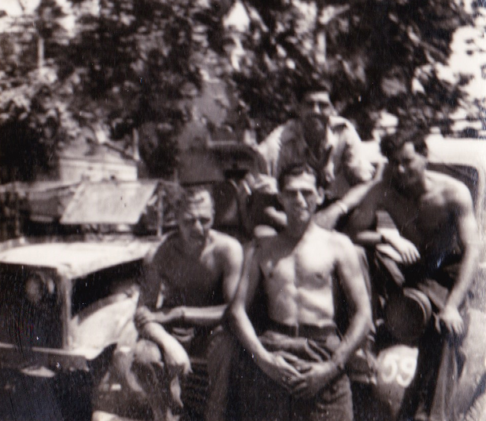 No.2 Commandos Jack White and Reg Downes (front), Charlie Goff and unknown, moving North to Ravenna