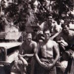 No.2 Commandos Jack White and Reg Downes (front), Charlie Goff and unknown, moving North to Ravenna