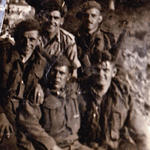 No.2 Commandos Sgt Frank Searle, Charlie Goff, and others.